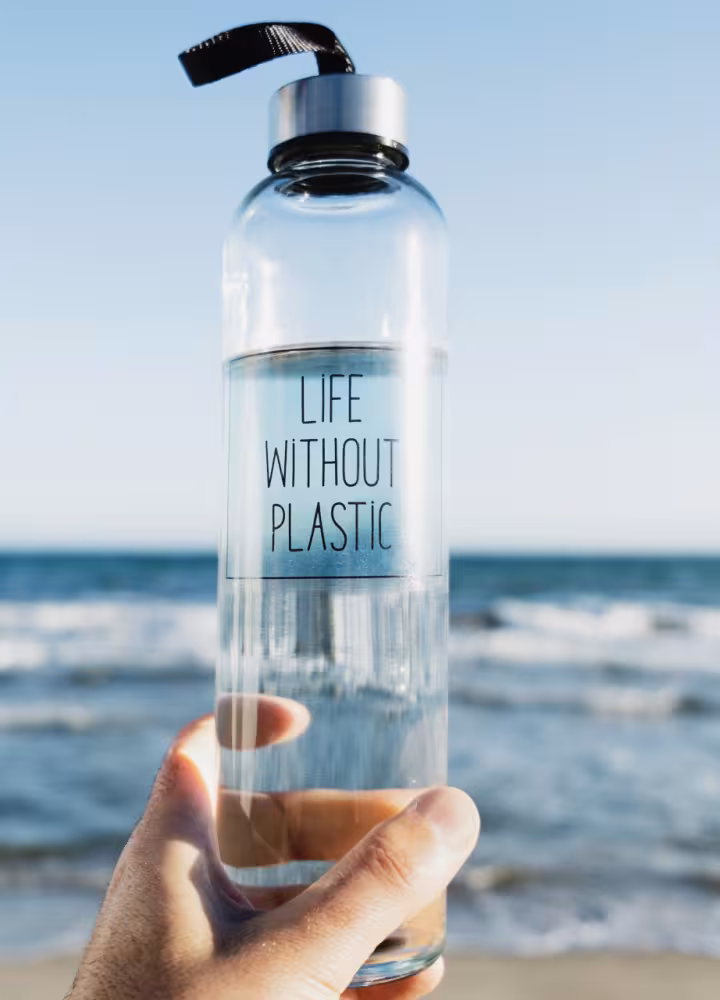 Gourde verre sans plastique