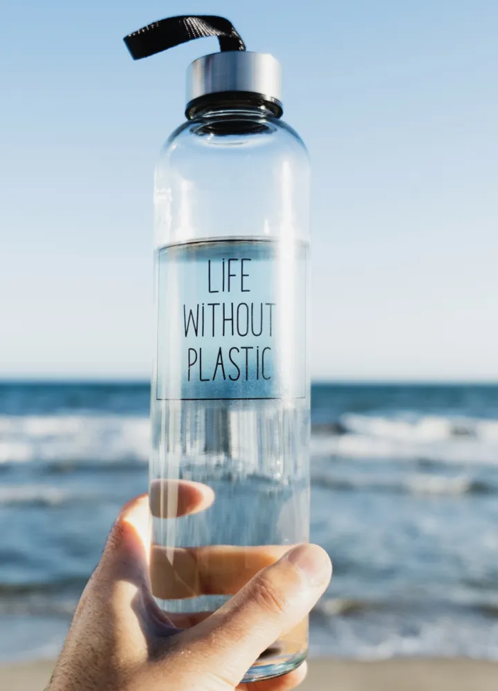 Gourde verre sans plastique